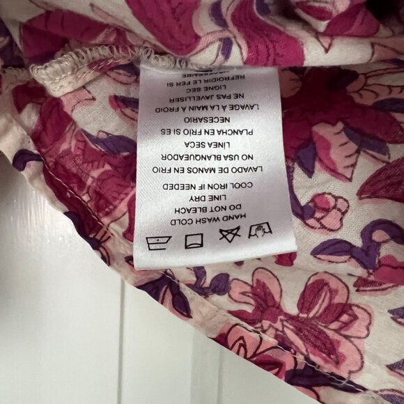 Evereve Ari Ruffle Collar Floral Print Blouse  SZ Small NEVER WORN - Picture 10 of 16